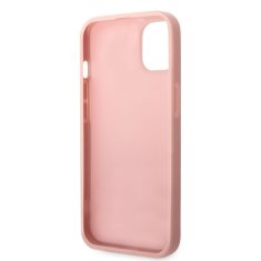 Guess  PC/TPU Glitter Flakes Metal Logo Zadní Kryt pro iPhone 14 Plus Pink