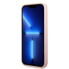 Guess  PC/TPU Glitter Flakes Metal Logo Zadní Kryt pro iPhone 14 Plus Pink