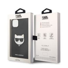 Karl Lagerfeld  PU Saffiano Choupette Head Zadní Kryt pro iPhone 14 Plus Black
