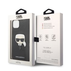 Karl Lagerfeld  PU Saffiano Karl Head Zadní Kryt pro iPhone 14 Plus Black