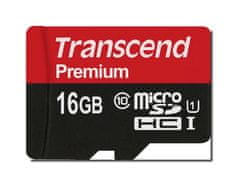 Transcend Paměťová karta Premium 16GB micro SDHC bez adaptéru 61907