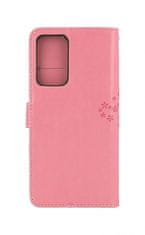 TopQ Pouzdro Samsung A33 5G knížkové Růžový strom sovičky 75032