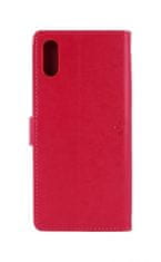 TopQ Kryt Xiaomi Redmi 9A knížkový Tmavě růžový strom sovičky 51608