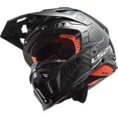 X-FORCE CARBON-06 off-road helma lesklá černá vel.L