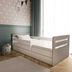 Kocot kids Dětská postel Tomi šedá, varianta 80x160, bez šuplíků, bez matrace