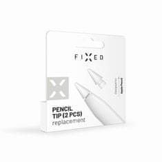 FIXED Náhradní hroty FIXED Pencil Tips pro Apple Pencil, 2ks, bílé