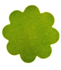 Vopi Kusový koberec Eton zelený květina 120x120 kytka