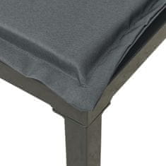 Vidaxl Zahradní rohové židle s poduškami 2 ks černé a šedé polyratan