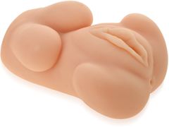 XSARA Ženský masturbátor trup s poprsím umělá vagína a anus z umělé kůže cyberskin - 78669419