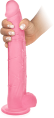 XSARA Obrovské dildo 34cm umělý penis s varlaty na přísavce - 70914083