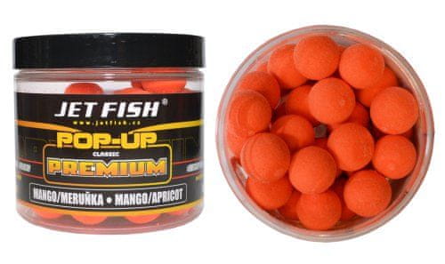 Jet Fish Boilies Premium Classic POP-UP - Mango / Meruňka