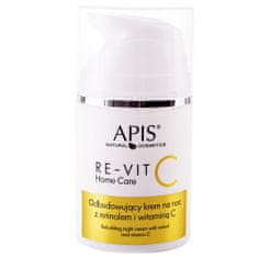 APIS Re-Vit C Home Care - obnovující noční krém s retinolem a vitamínem C, zlepšení syntézy kolagenu, normalizace práce mazových žláz, 50ml