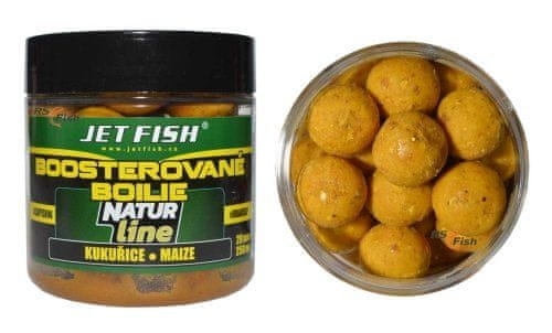 Jet Fish Boilies Natur Line boosterované - Kukuřice