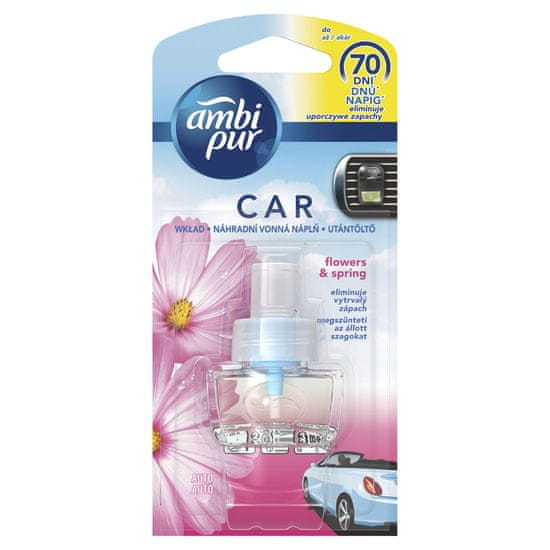 Ambi Pur Car Flowers & Spring Náplň do osvěžovače vzduchu do auta 7 ml