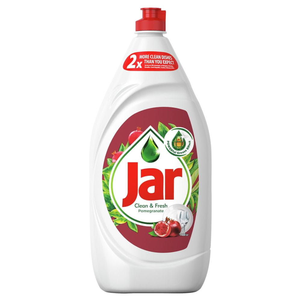 Levně Jar Clean & Fresh Pomegranate Na Nádobí, Složení Pro Zářivě Čisté Nádobí 1,35 l 