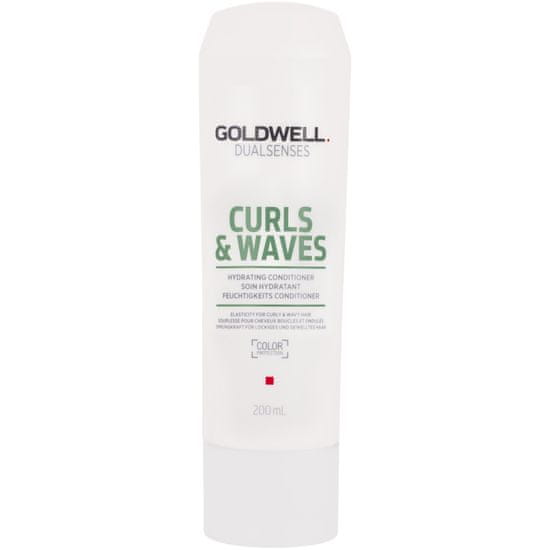 GOLDWELL Dualsenses Curls & Waves - hydratační kondicionér pro kudrnaté a vlnité vlasy, plný odraz kudrlin, zlepšuje rozčesávání, 200ml