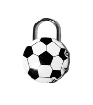 Yale Visací zámek Yale Football - tvar fotbalového míče
