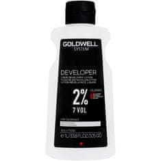 GOLDWELL System Developer 2% – aktivátor pro barvy Topchic a rozjasňovače Oxycur Platin, zaručuje trvalé účinky, 1000ml