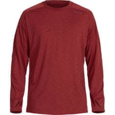 NRS Pánske trička H2Core Silkweight, UV50+, dolhý rukávy, Vino, S