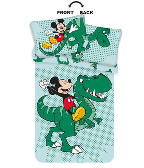 Jerry Fabrics  Povlečení do postýlky Mickey Dino baby 100x135, 40x60 cm