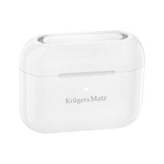 Krüger&Matz Bezdrátová sluchátka do uší Dual Driver TWS Kruger & Matz M4 PRO bílé KMPM4