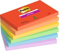3M Samolepicí bloček "Super Sticky Playful", mix barev, 76 x 127 mm, 6x 90 listů, 710025879