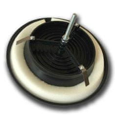 Mikawi Anemostat talířový ventil d100 mm - černý - s těsněním – MIKAWI 14-0909