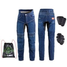W-TEC Pánské moto jeansy Biterillo (Velikost: S, Barva: modrá)