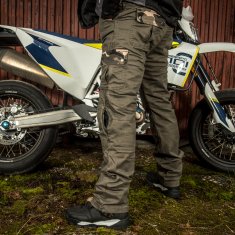 W-TEC Pánské moto kalhoty Shoota (Velikost: 5XL, Barva: olivově zelená)