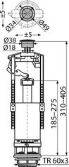 Alca Plast ALCA A2000-CHROM Vypouštěcí ventil se STOP tlačítkem - Alcadrain