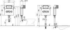 Alca Plast ALCA AM112W Basicmodul - WC nádrž pro zazdívání - Alcadrain