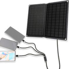 Soshine fotovoltaická přenosná solární nabíječka Solar Charger 15W 2xUSB