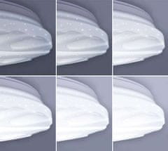 Solight LED stropní světlo Wave, 30W, 2100lm, stmívatelné, změna chromatičnosti, dálkové ovládání