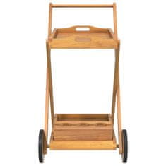 Greatstore Čajový vozík 54 x 87 x 90 cm masivní akáciové dřevo