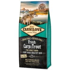 Brit CARNILOVE Fresh Carp & Trout Shiny Hair & Healthy Skin for Adult dogs, 12 kg