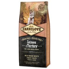Brit CARNILOVE Salmon & Turkey for Large Breed Puppy, 12 kg