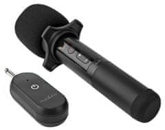 Nedis bezdrátový mikrofon set/ Kardioid/ 1000 Ohm/ -95 dB/ ovládání hlasitosti/ černý