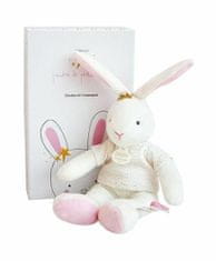 Kraftika Doudou plyšová hračka růžový zajíček - hvězda 25 cm