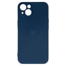 Vennus Kryt Vennus Heart Silicone pro Apple iPhone 13 , design 1 , barva modrá