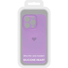 Vennus  Silikonové pouzdro se srdcem pro Iphone 13 Pro design 1 fialové