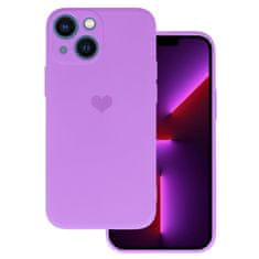Vennus Valentýnské pouzdro Heart pro iPhone 14 Plus - fialové
