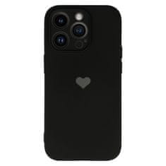 Vennus  Silikonové pouzdro se srdcem pro Iphone 14 Pro Max design 1 černé