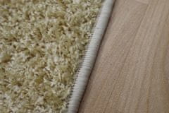 Vopi Kusový koberec Color shaggy béžový kytka 120x120 kytka