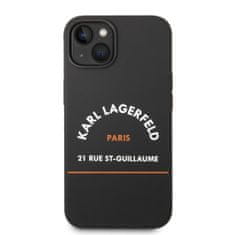 Karl Lagerfeld  Rue St Gullaume Zadní Kryt pro iPhone 14 Plus Black