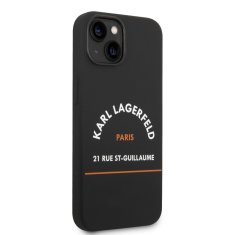 Karl Lagerfeld  Rue St Gullaume Zadní Kryt pro iPhone 14 Plus Black