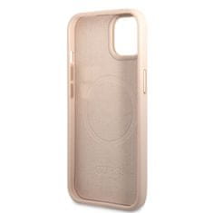 Guess  PU 4G MagSafe Kompatibilní Zadní Kryt pro iPhone 14 Plus Pink
