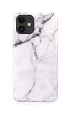 TopQ Kryt iPhone 11 silikon Mramor bílý 54082