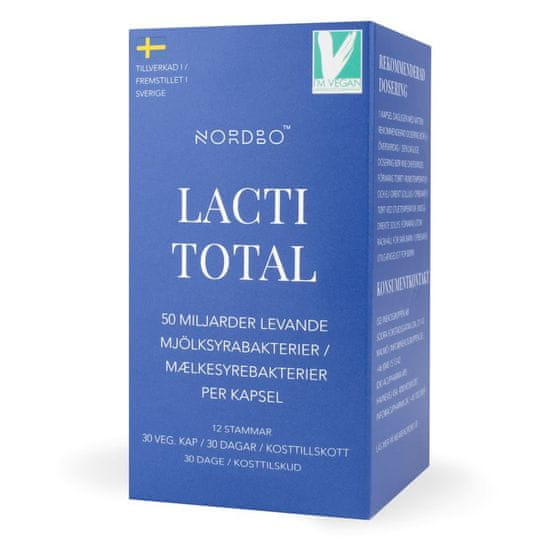 Nordbo Lacti Total (Probiotika), 30 kapslí