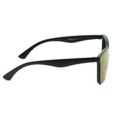 Aleszale Zrcadlové sluneční brýle s UV filtrem NERDY - Černá/Žlutá