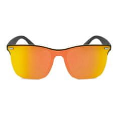 Aleszale Zrcadlové sluneční brýle s UV filtrem NERDY - Černá/Žlutá